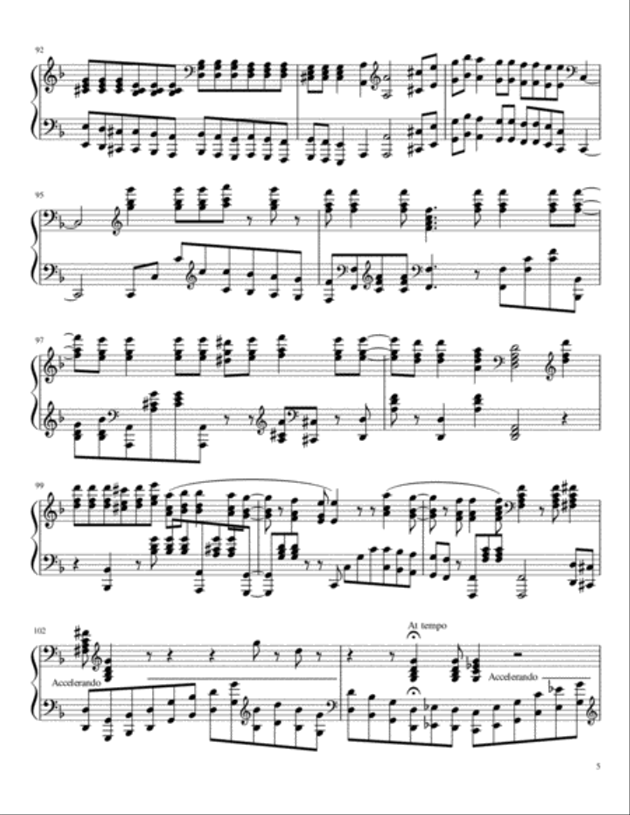 Ballade No. 1 Piano Solo scores gallery preview page 5