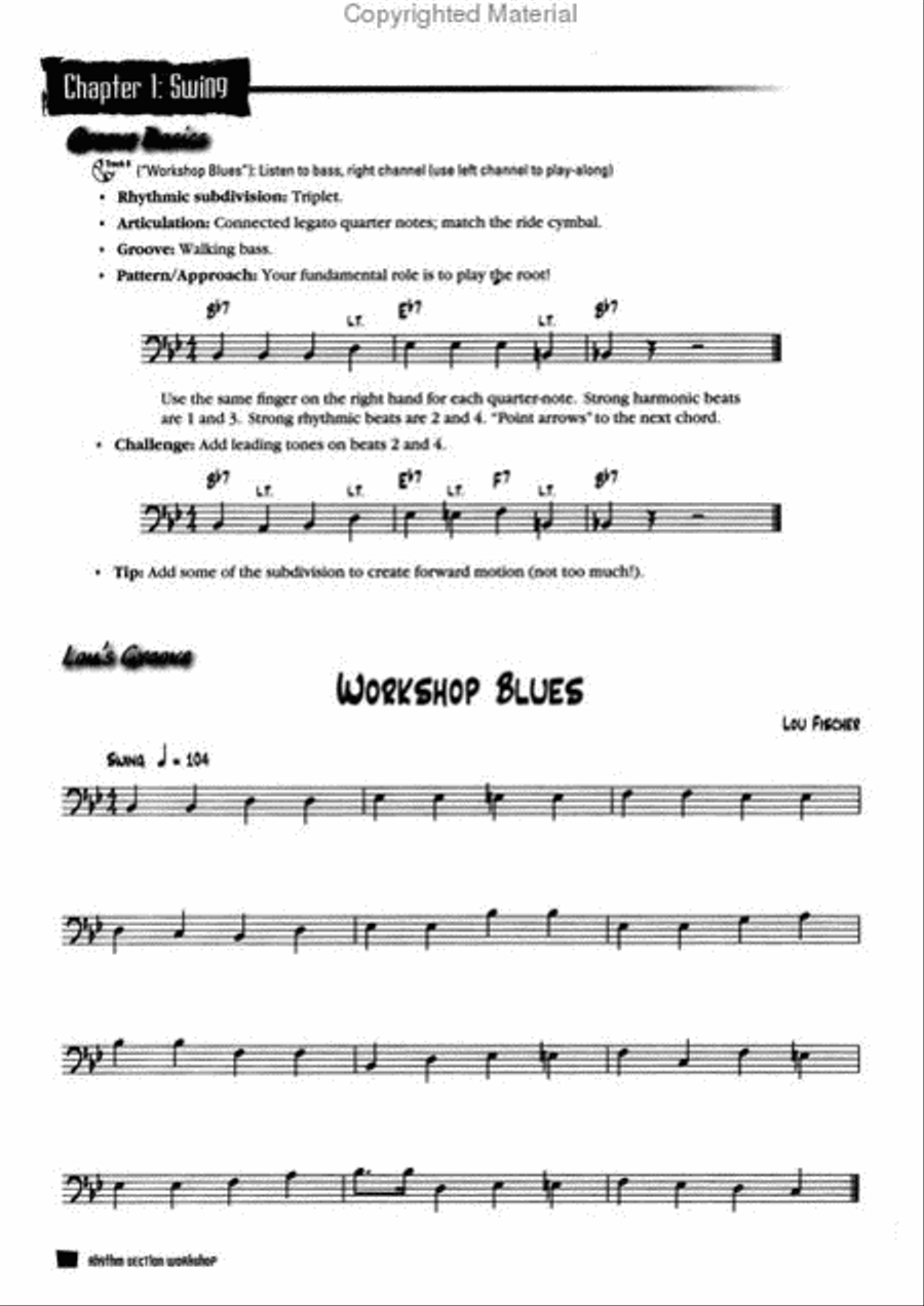 Rhythm Section Workshop for Jazz Directors - Bass (Book/CD) Jazz Ensemble scores gallery preview page 2