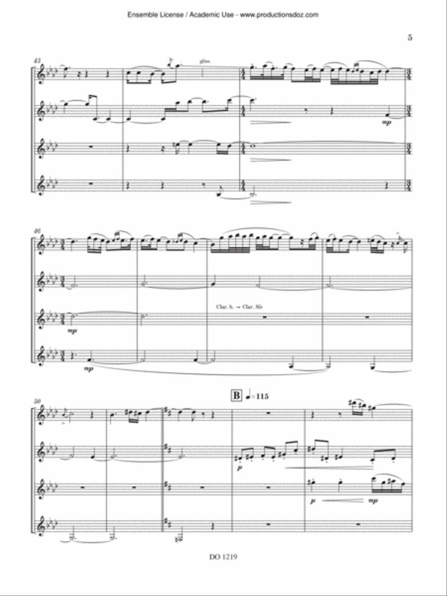 Croisement Clarinet scores gallery preview page 5