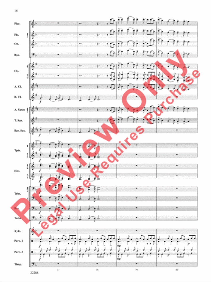 Mandjiani Concert Band scores gallery preview page 17