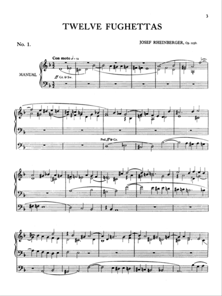 Twelve Fughettas, Opus 123B Organ scores gallery preview page 4