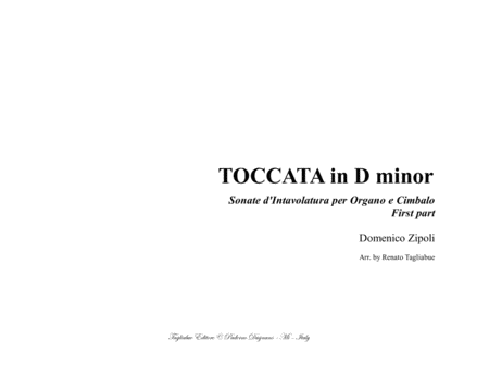 TOCCATA in D minor - Zipoli - From Sonate d’Intavolatura per Organo e Cimbalo image number null