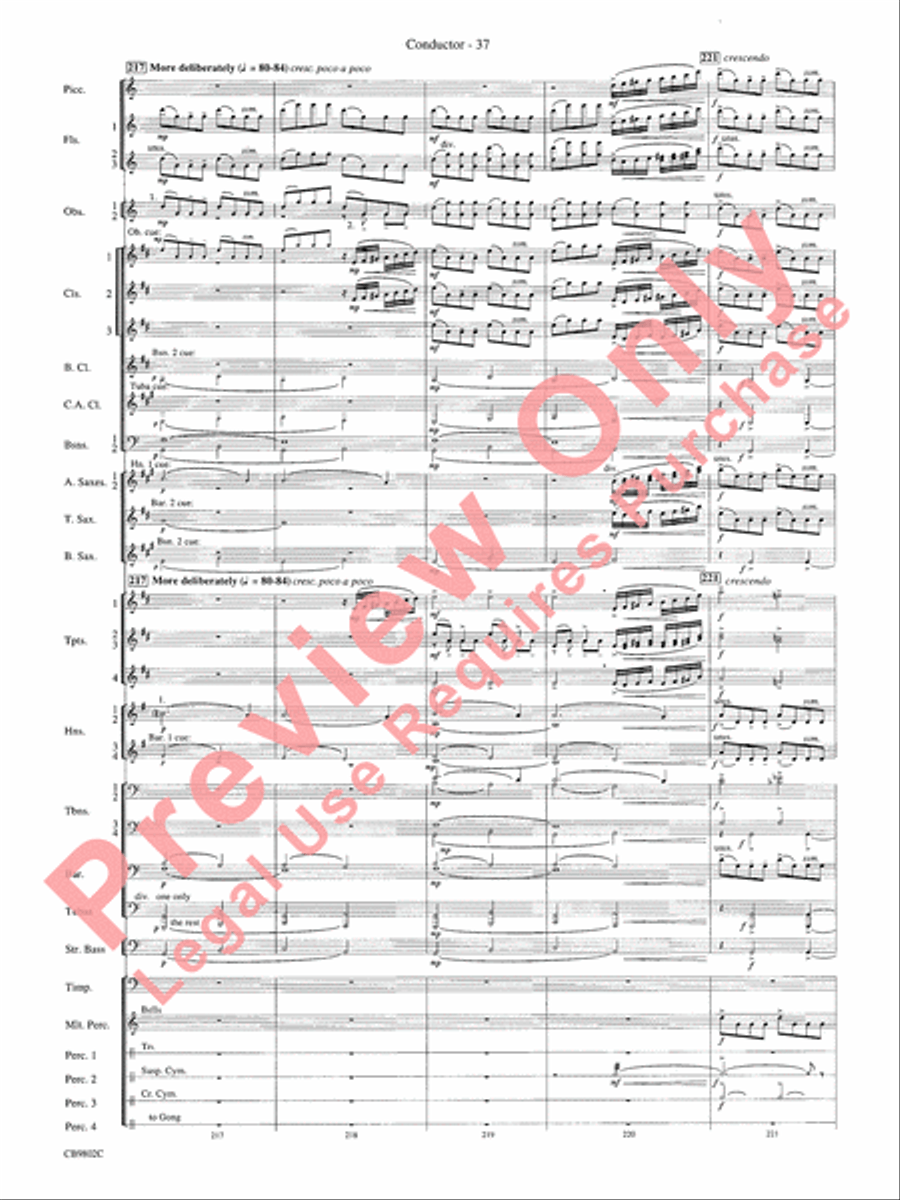 Porgy and Bess Concert Band scores gallery preview page 39