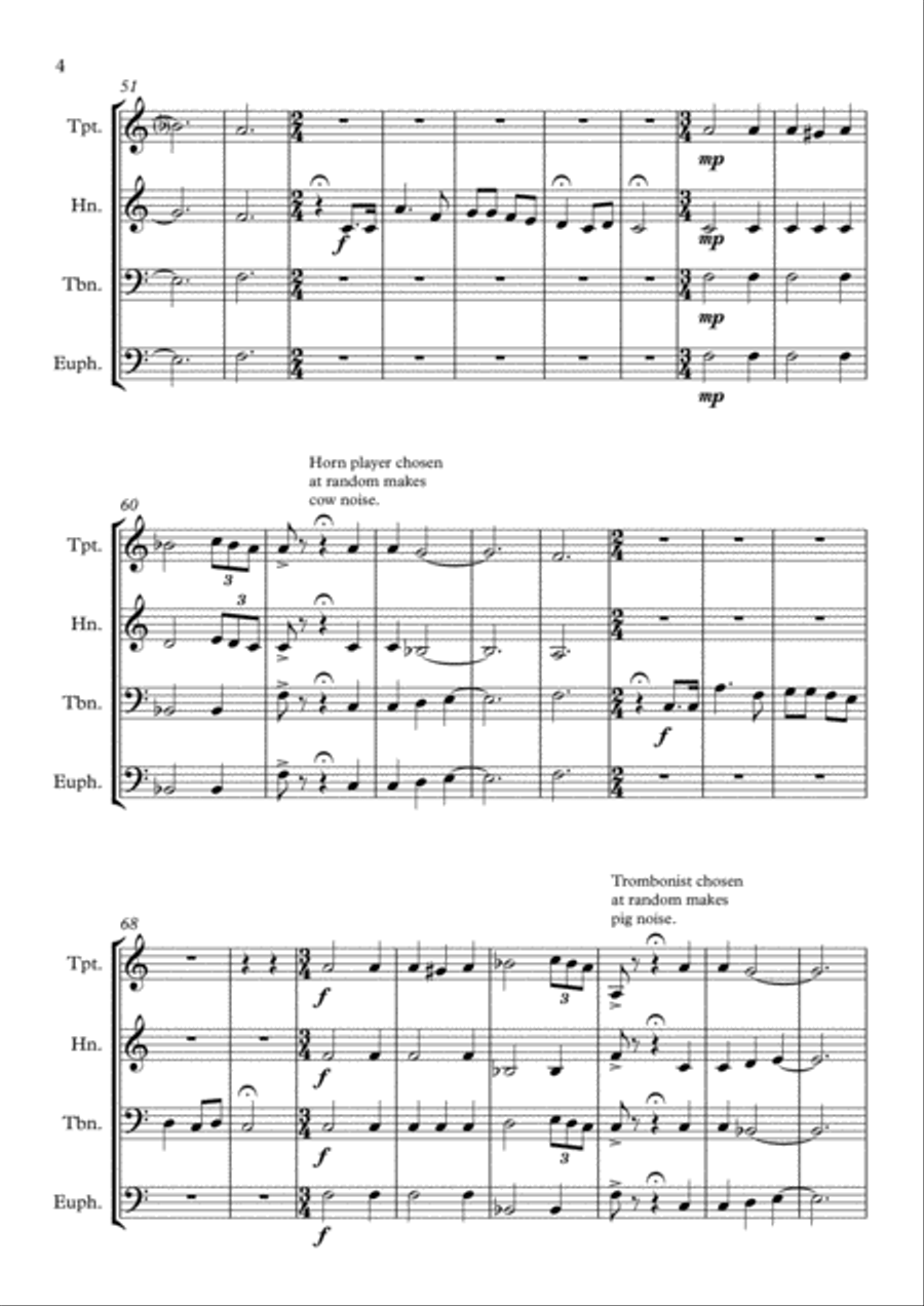 2 Klapa Tunes for Brass Ensemble Brass Ensemble scores gallery preview page 4