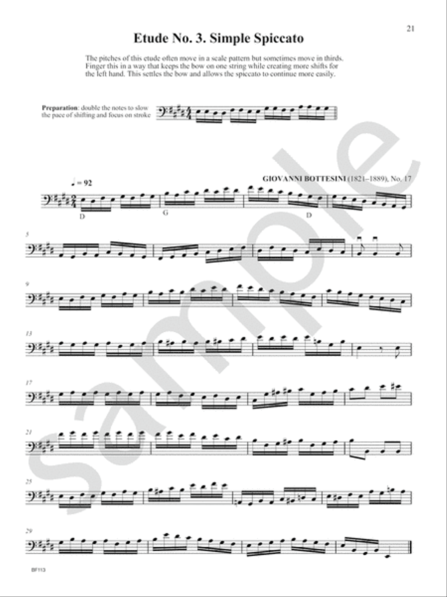 Mastering the Bow (Part 2: Spiccato) Double Bass scores gallery preview page 7