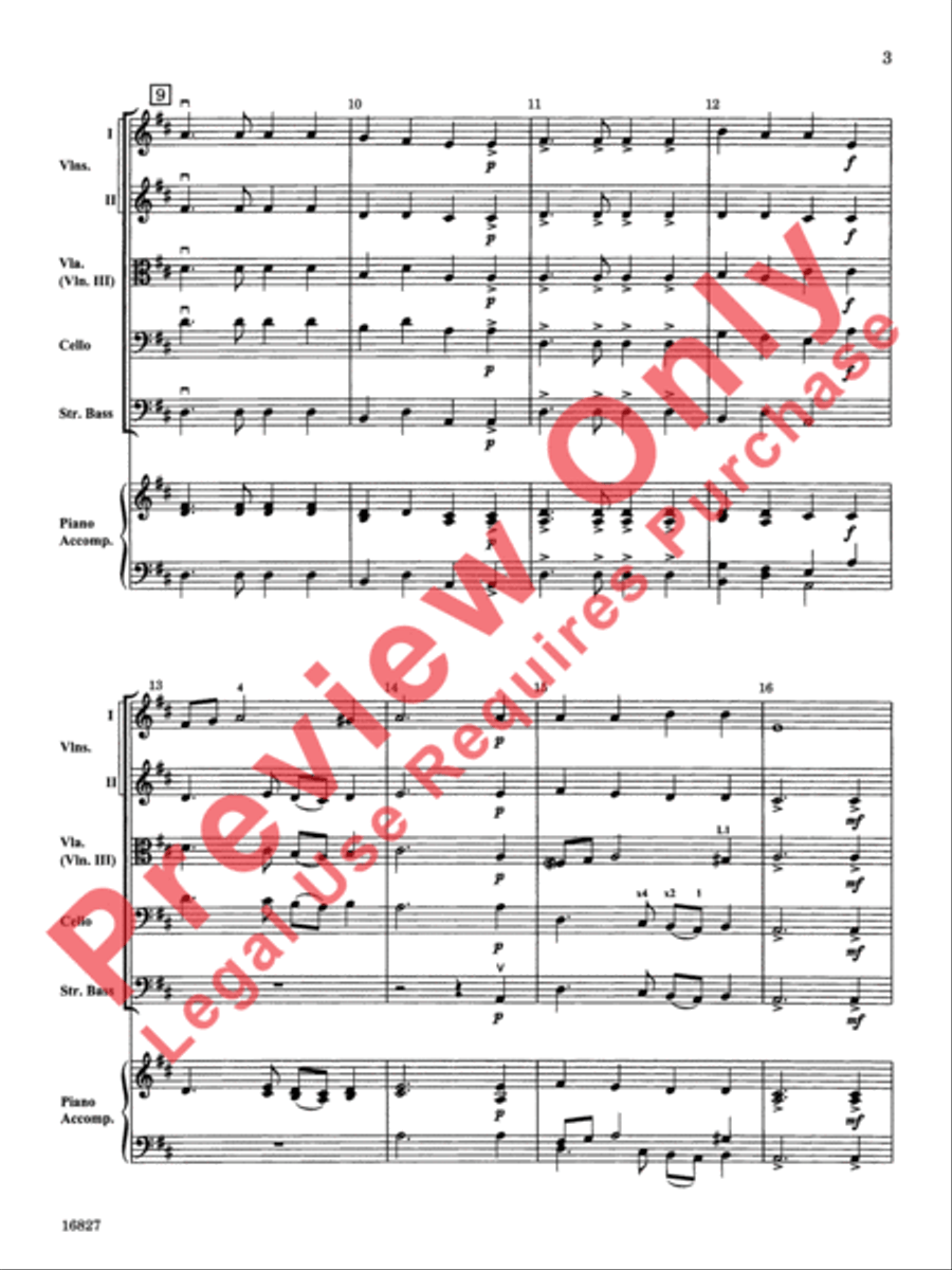 Renaissance Suite String Orchestra scores gallery preview page 4