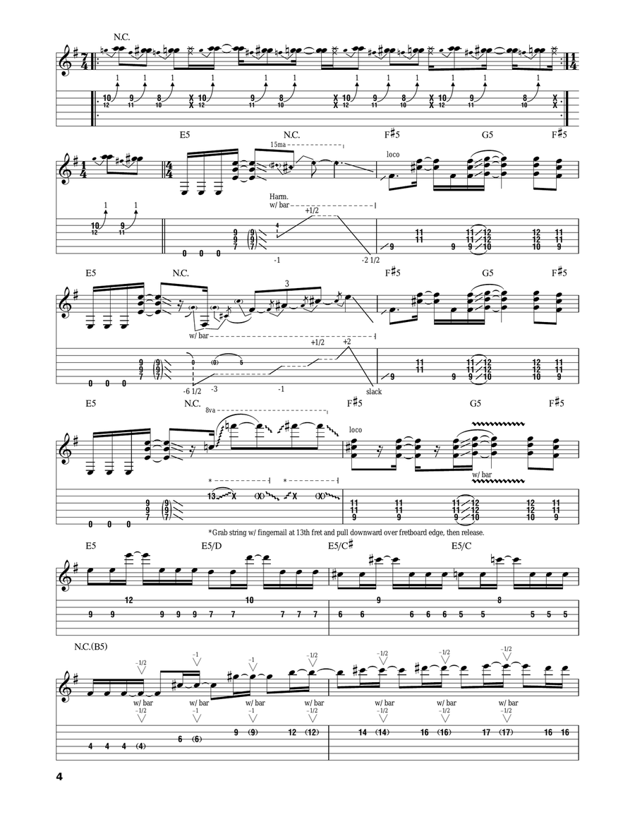 The Attitude Song Acoustic Guitar scores gallery preview page 4