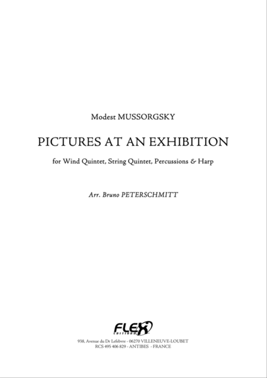Pictures at an Exhibition Orchestra scores gallery preview page 1