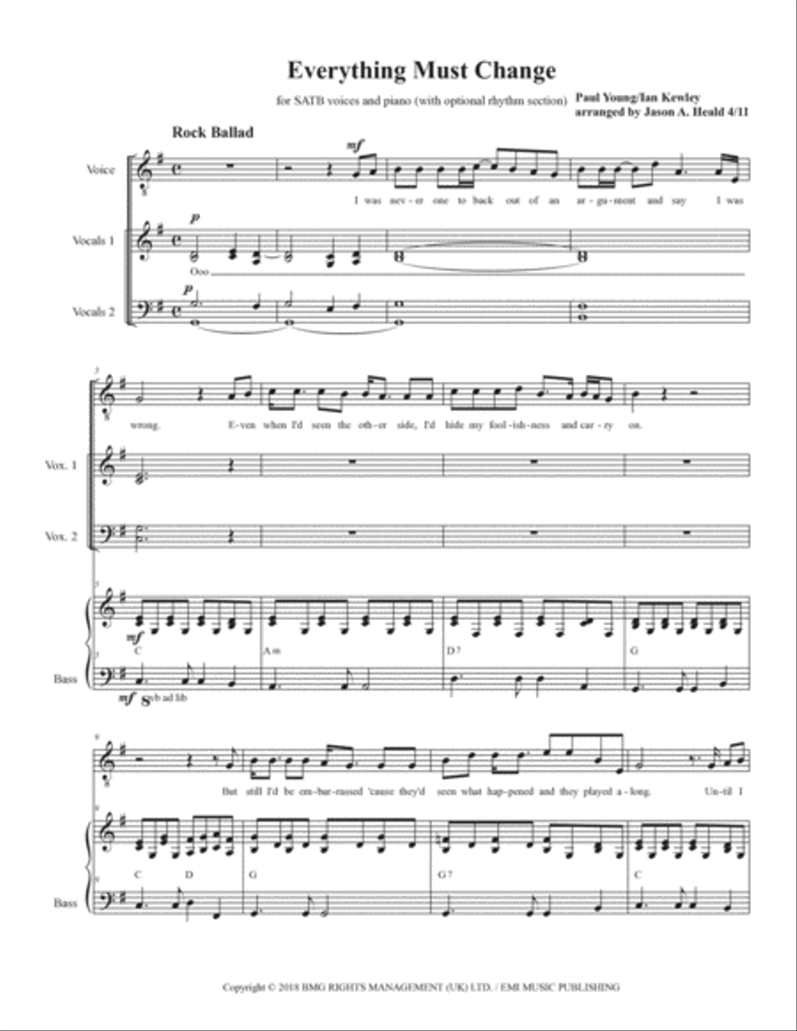 Everything Must Change 4-Part scores gallery preview page 3