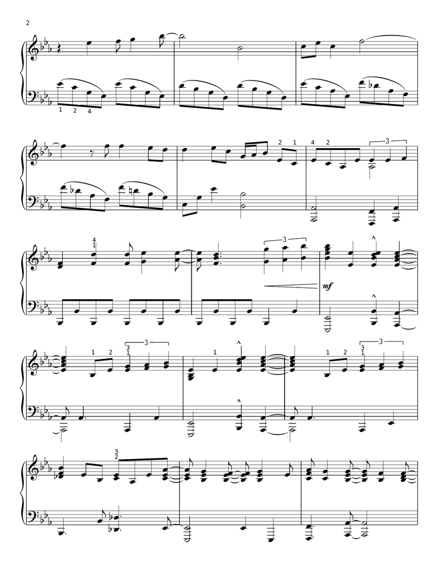 As Long As You're Mine (from Wicked) Piano Solo scores gallery preview page 2