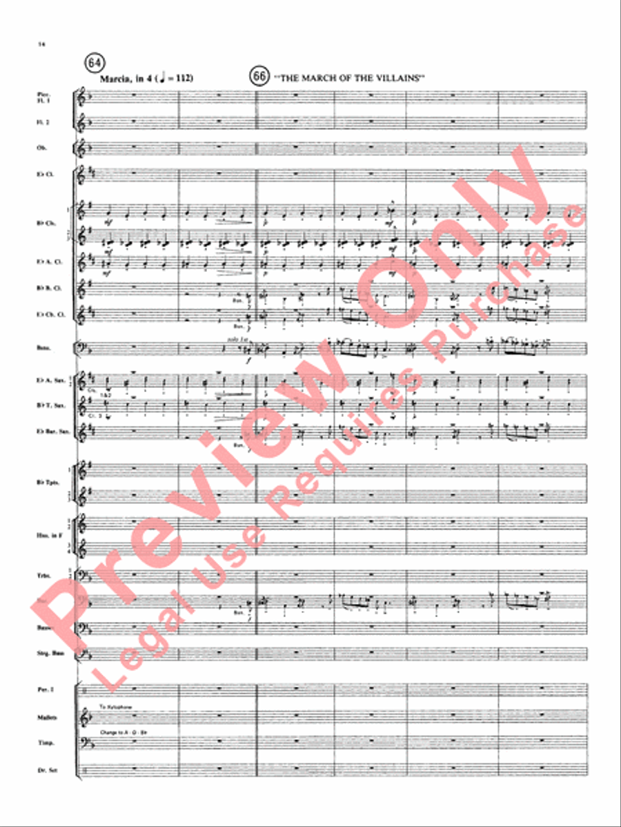 Superman Superman Concert Band scores gallery preview page 15