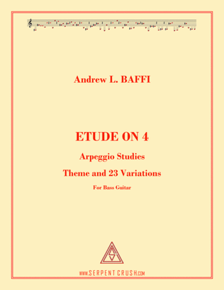 Book cover for ETUDE ON 4, (BASS GUITAR)