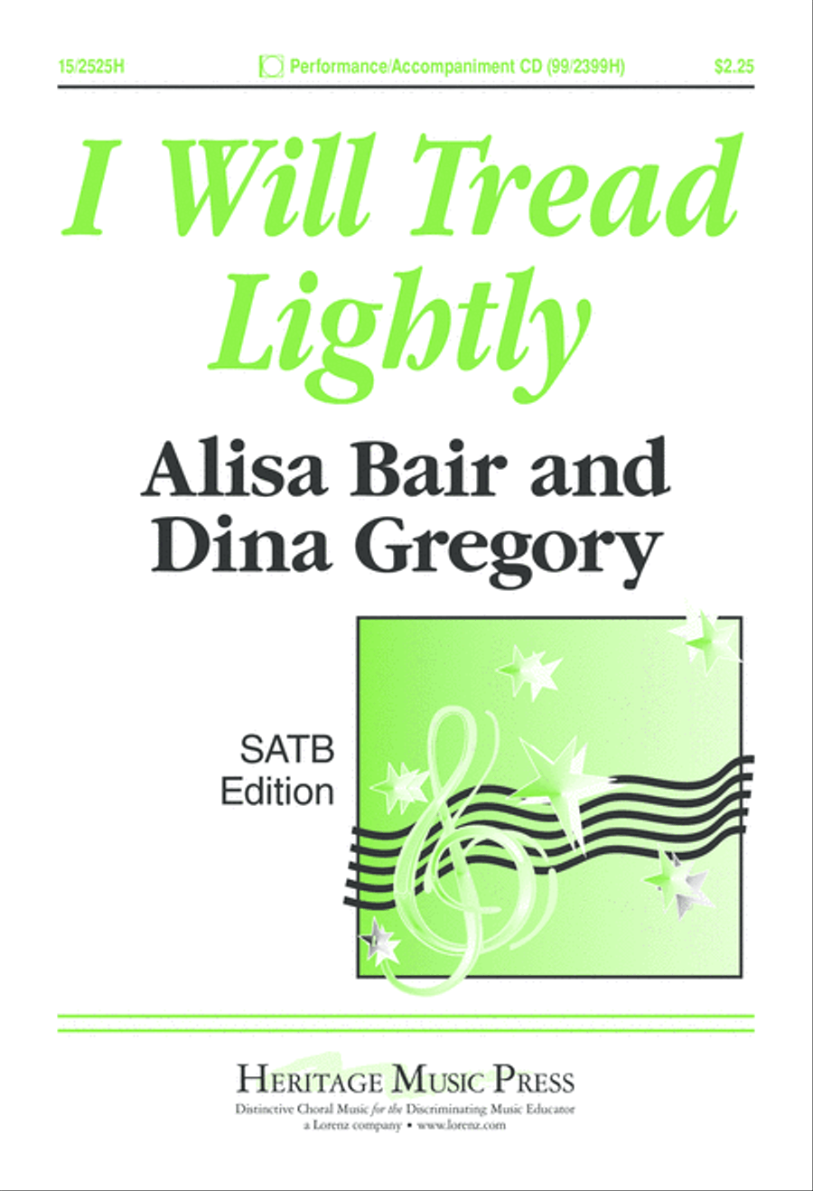 I Will Tread Lightly 4-Part scores gallery preview page 1