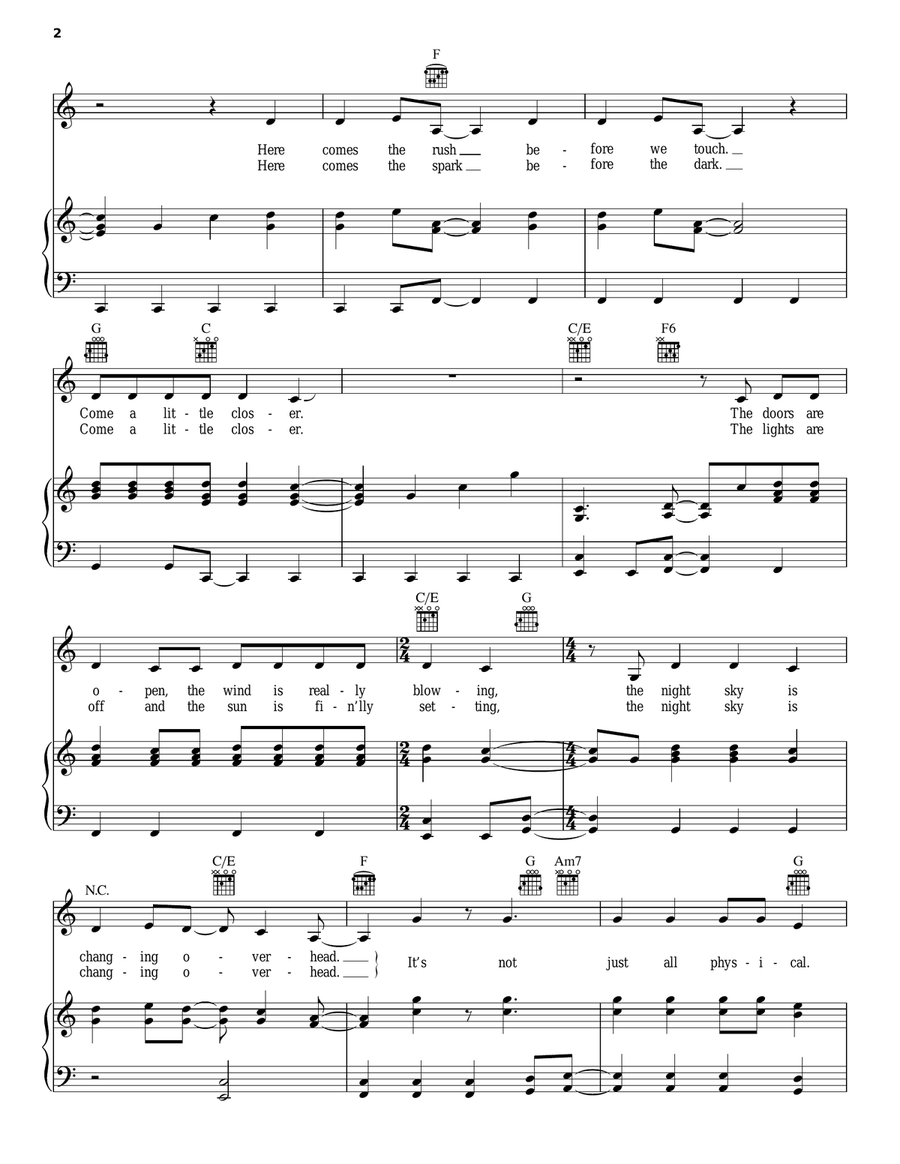 Closer Acoustic Guitar scores gallery preview page 2