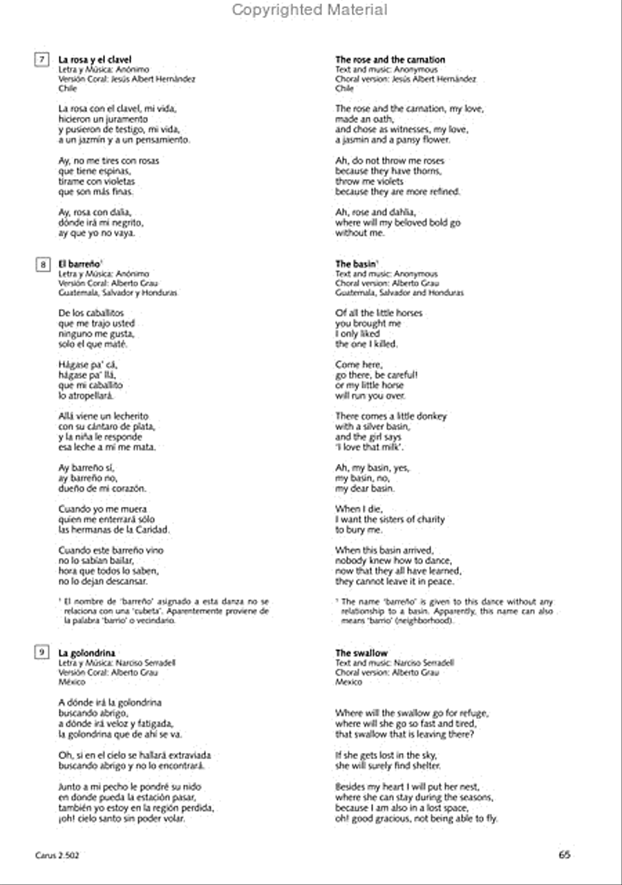 Makumbebe II. Latin American Choral Repertoire. Carmina mundi. Music + CD Choir scores gallery preview page 65