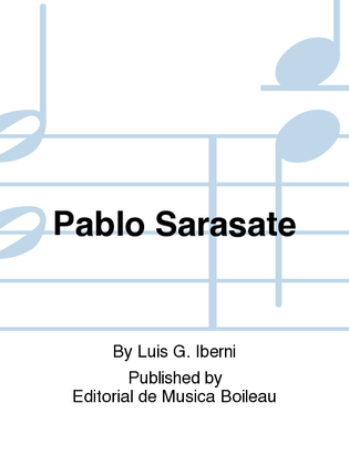 Book cover for Pablo Sarasate