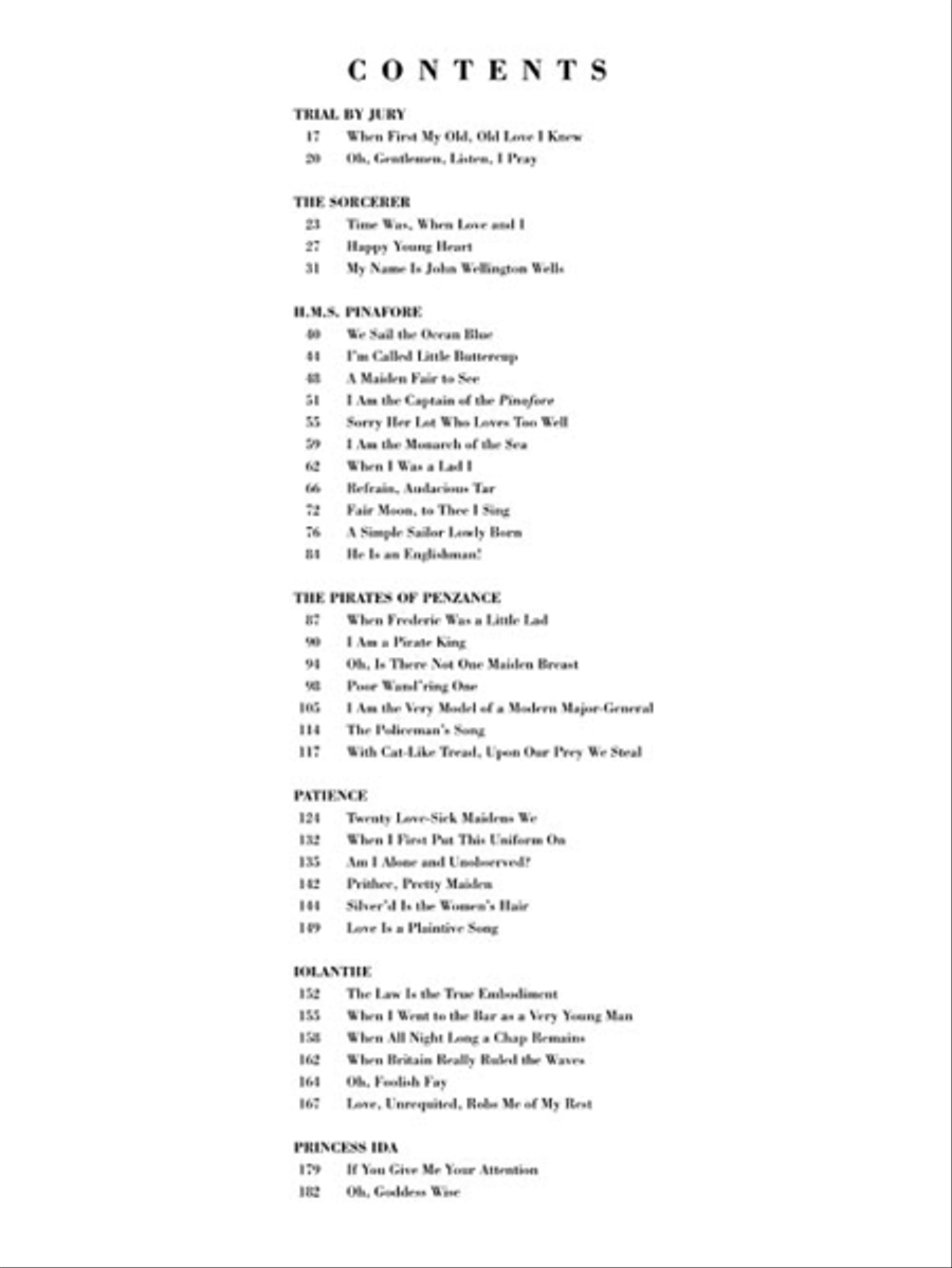 Gilbert & Sullivan Piano, Vocal scores gallery preview page 3