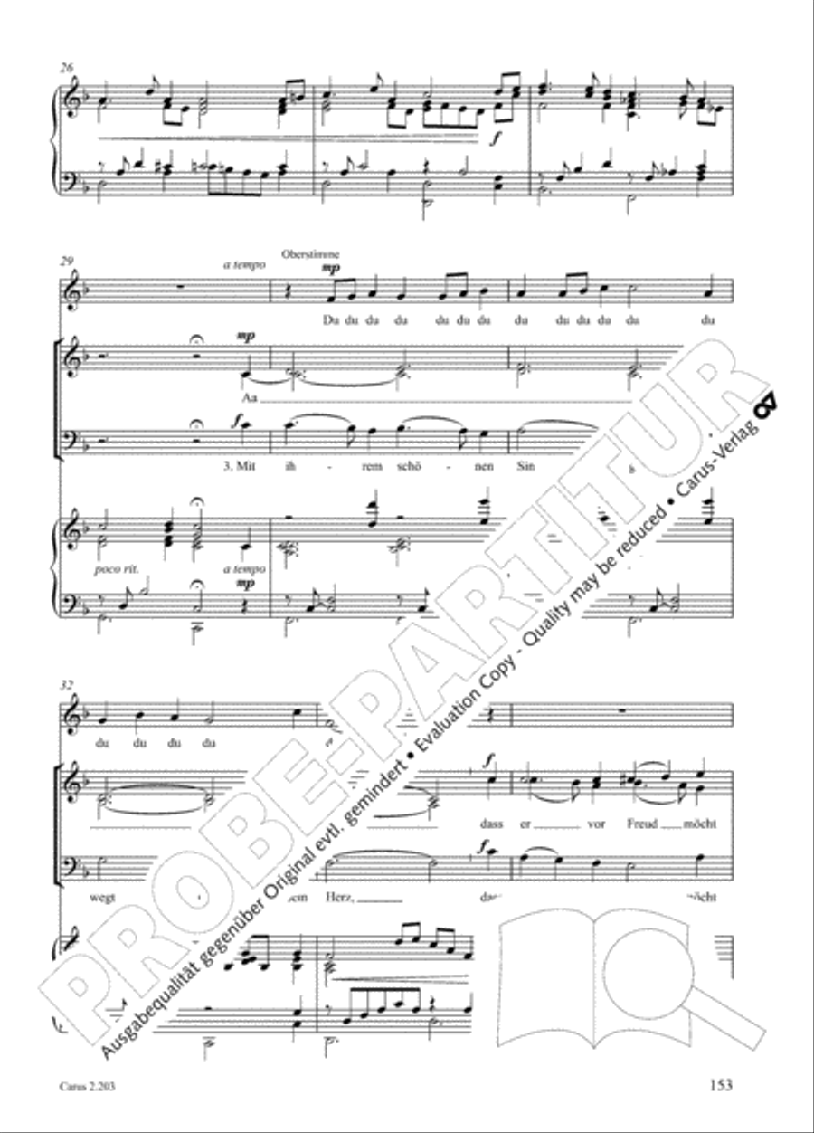 Loreley. Folk songs for choir (Loreley. Volkslieder fur Chor) Choir scores gallery preview page 156