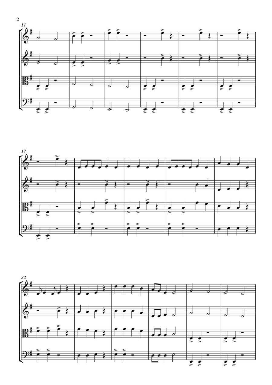 We Will Rock You String Quartet scores gallery preview page 2