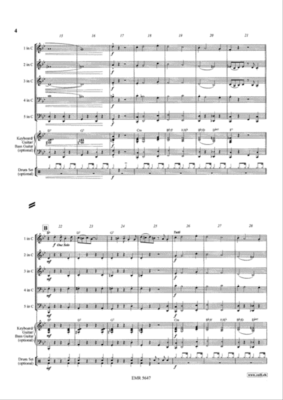 Black Bottom Stomp Brass Ensemble scores gallery preview page 4