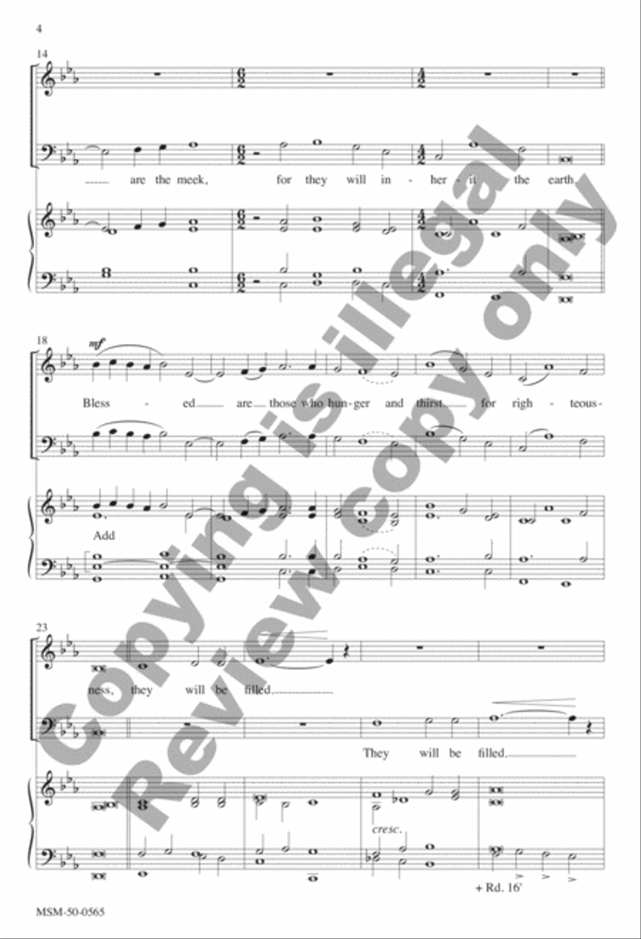 Blessed 4-Part scores gallery preview page 3