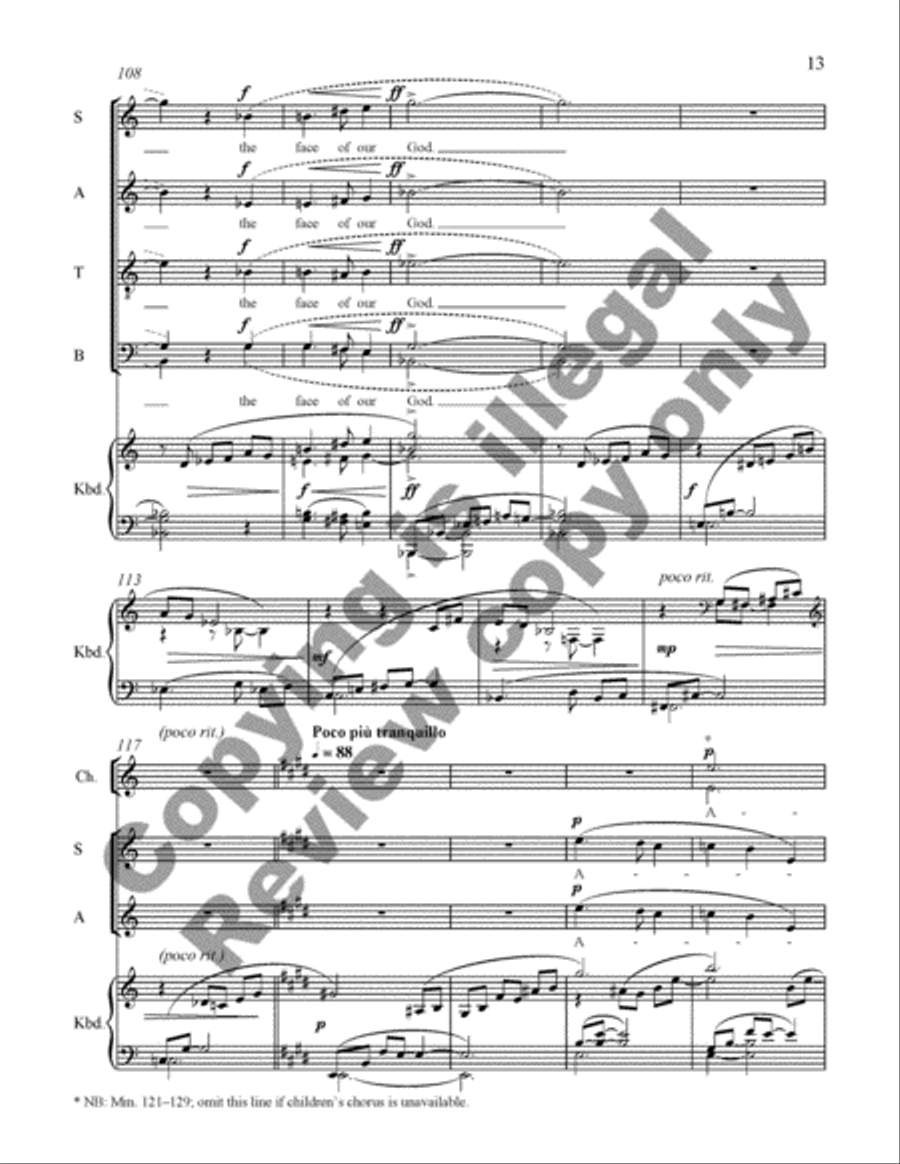 Come, all you blessed children Divisi scores gallery preview page 26