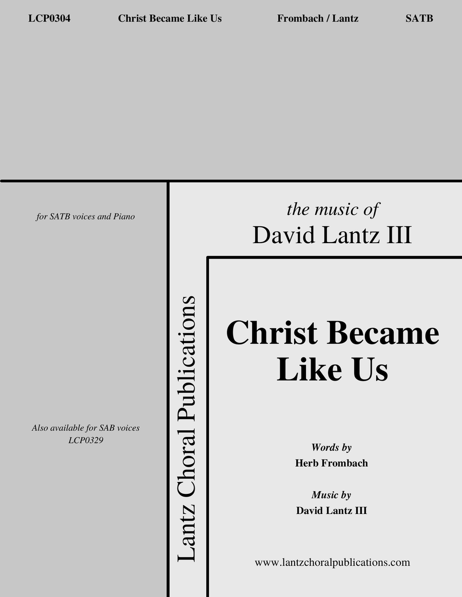 Christ Became Like Us Christ Became Like Us 4-Part scores gallery preview page 1