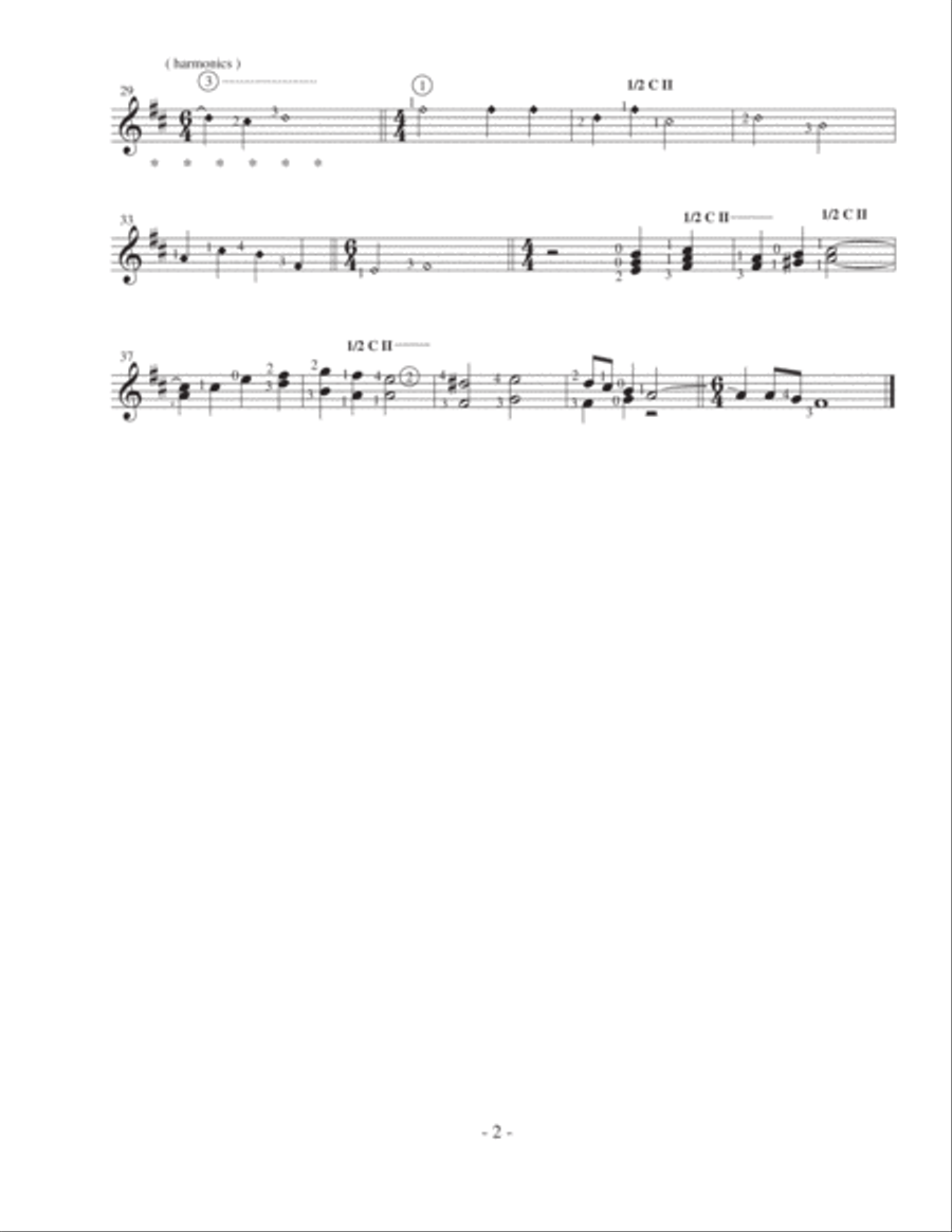 Lo, How a Rose Ere Blooming for Classical Guitar Quartet Guitar Ensemble scores gallery preview page 4