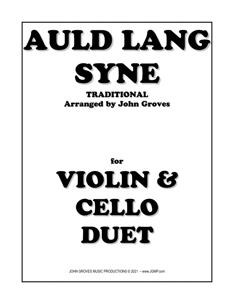 Auld Lang Syne - Violin & Cello Duet image number null