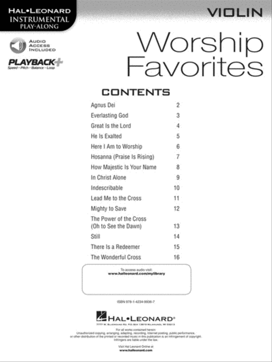 Worship Favorites Worship Favorites Violin scores gallery preview page 2