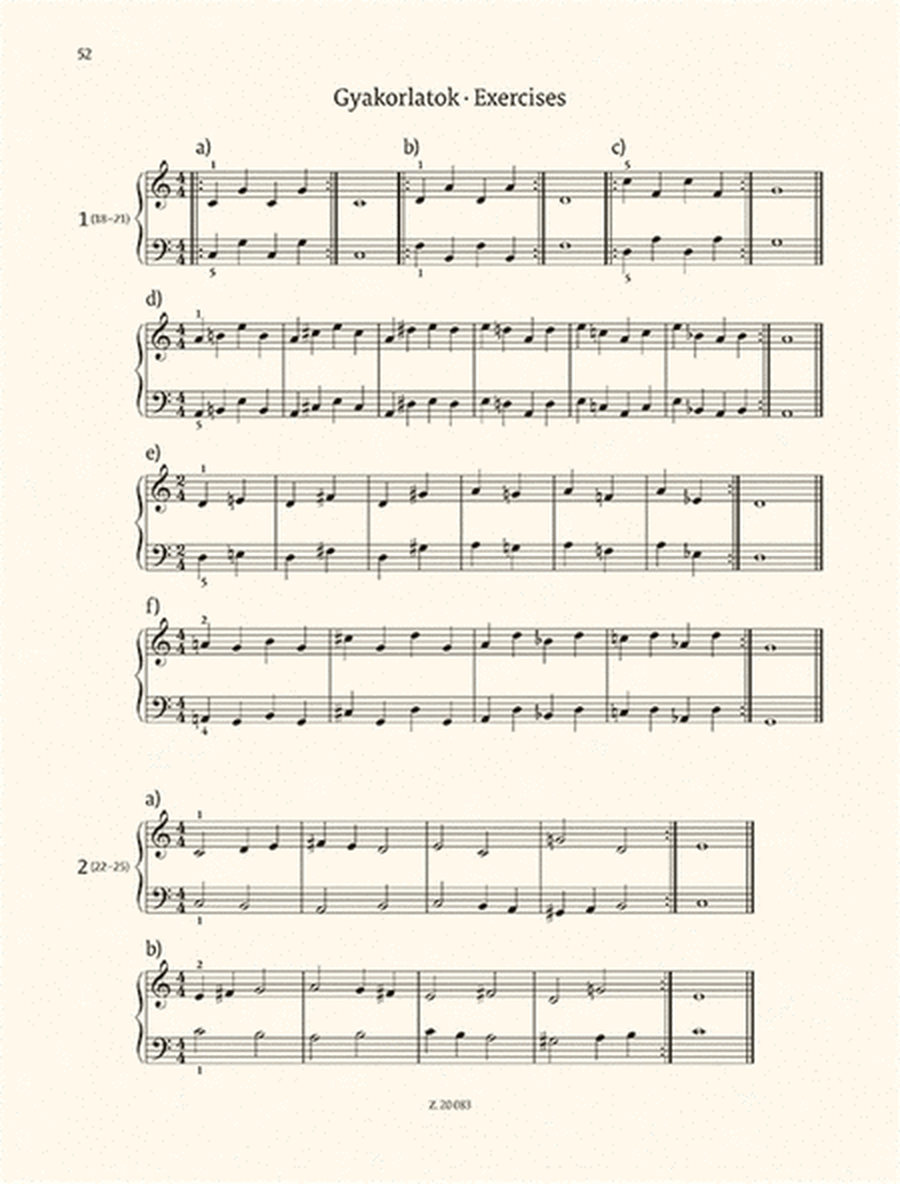 Mikrokosmos for piano Volume 1-2, BB 105