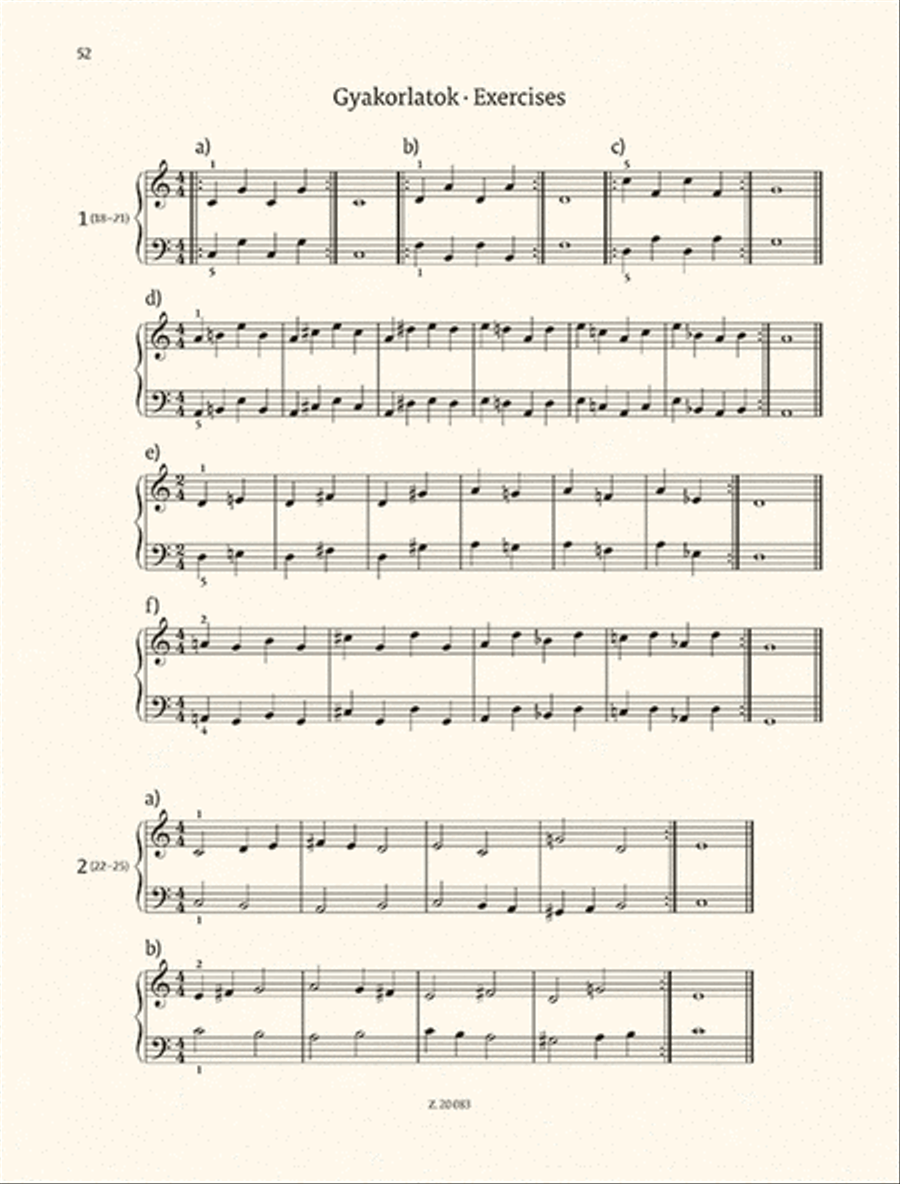 Mikrokosmos for piano Volume 1-2, BB 105