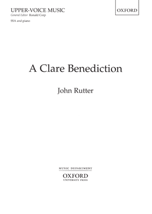 Book cover for A Clare Benediction