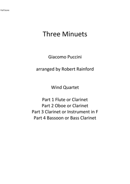 Three Minuets