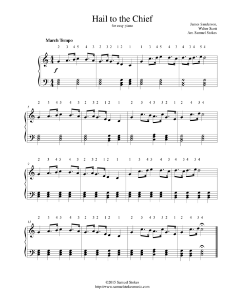 Hail to the Chief - for easy piano image number null