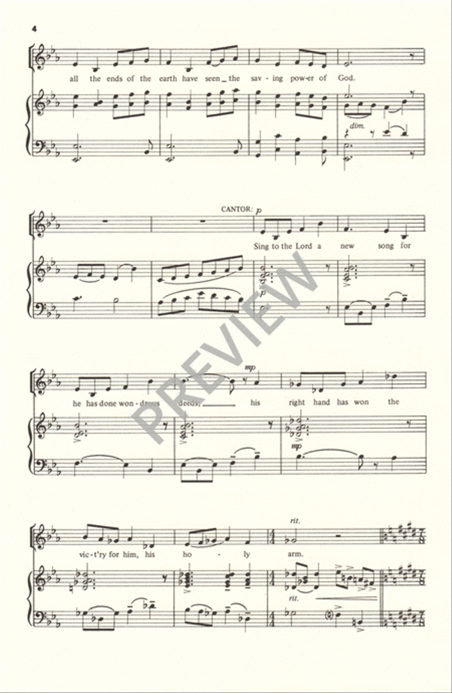 All the Ends of the Earth 4-Part scores gallery preview page 5