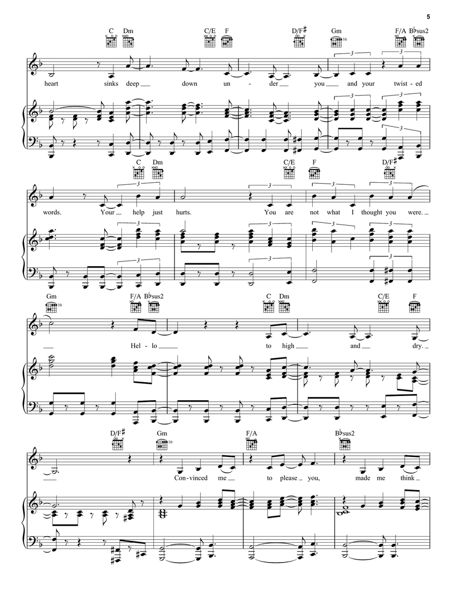 Love Song Acoustic Guitar scores gallery preview page 5