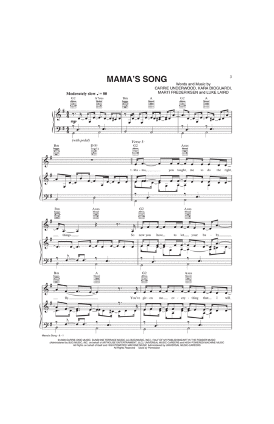 Mama's Song Small Ensemble scores gallery preview page 2
