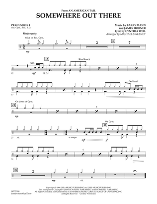 Somewhere Out There (from An American Tail) - Percussion 1