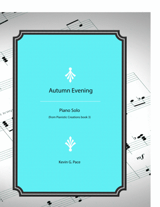 Autumn Evening - original piano solo