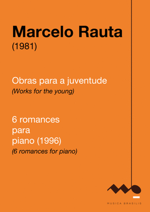 Book cover for 6 romances para piano