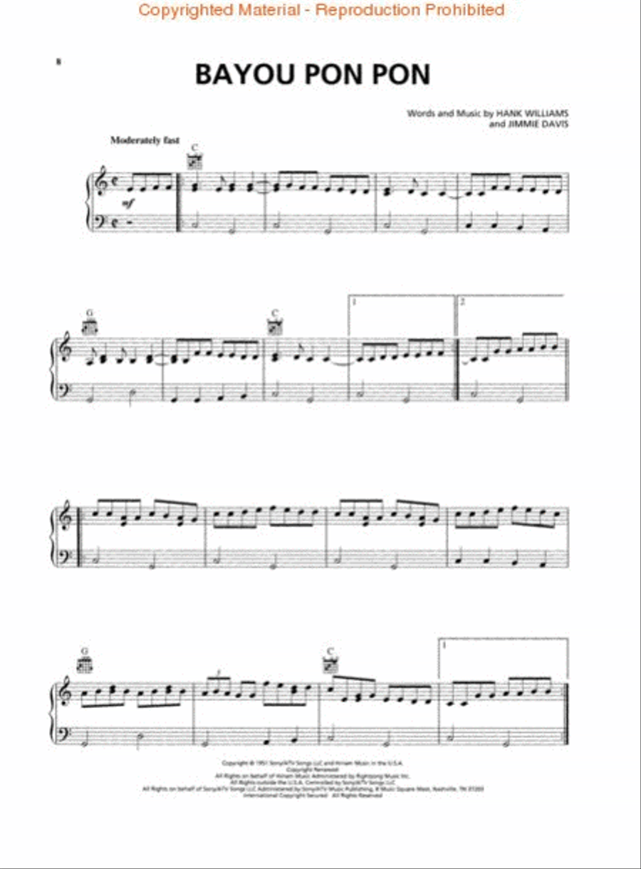 Cajun & Zydeco Classics Cajun & Zydeco Classics Piano, Vocal, Guitar scores gallery preview page 3