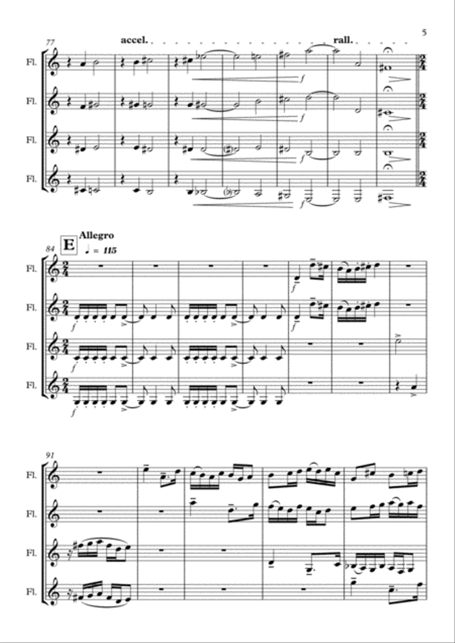 Bagatelle Woodwind Quartet scores gallery preview page 5
