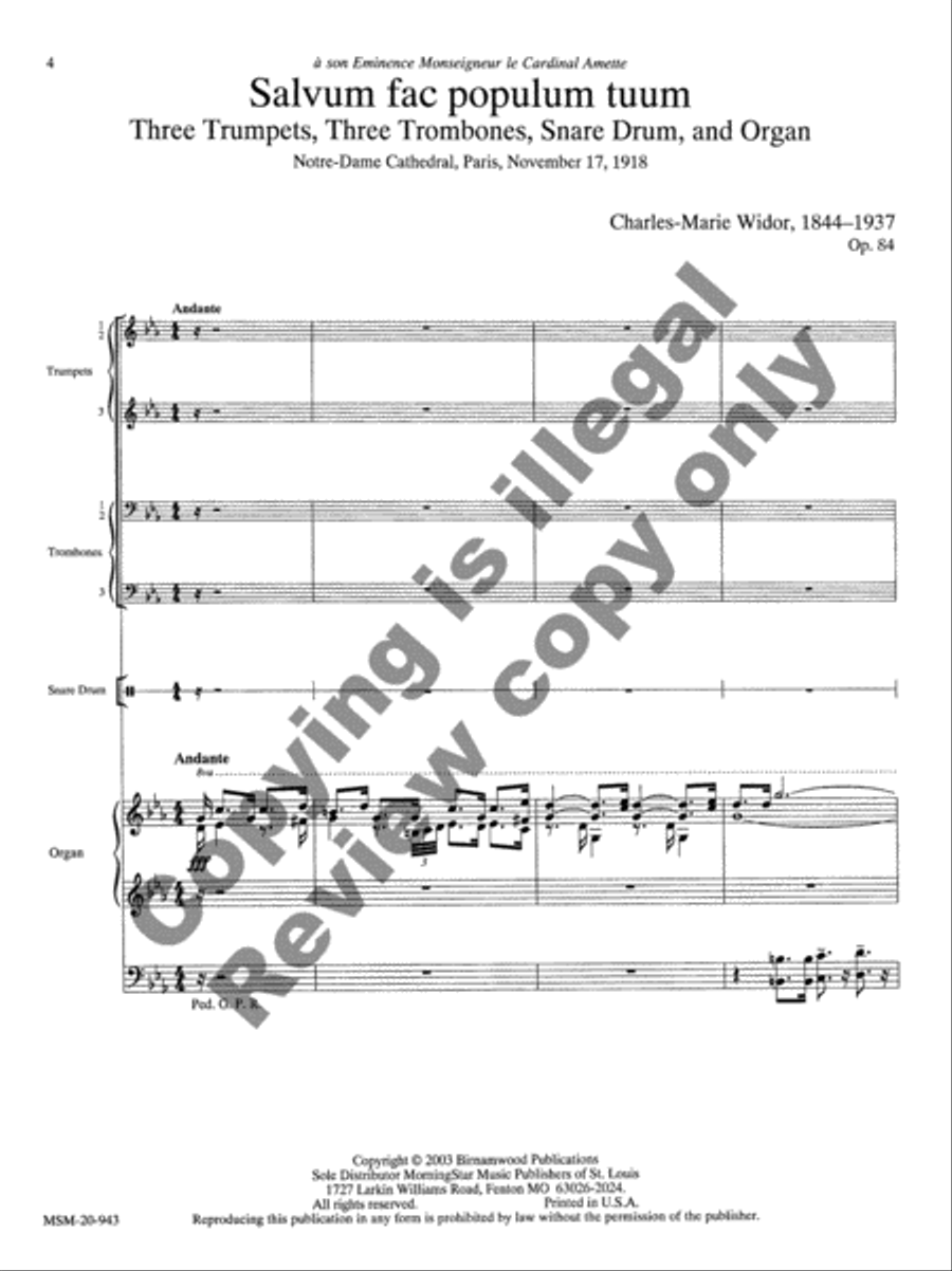 Salvum fac populum tuum Salvum fac populum tuum Brass Ensemble scores gallery preview page 8