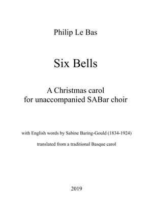 Book cover for Six Bells for SABar choir