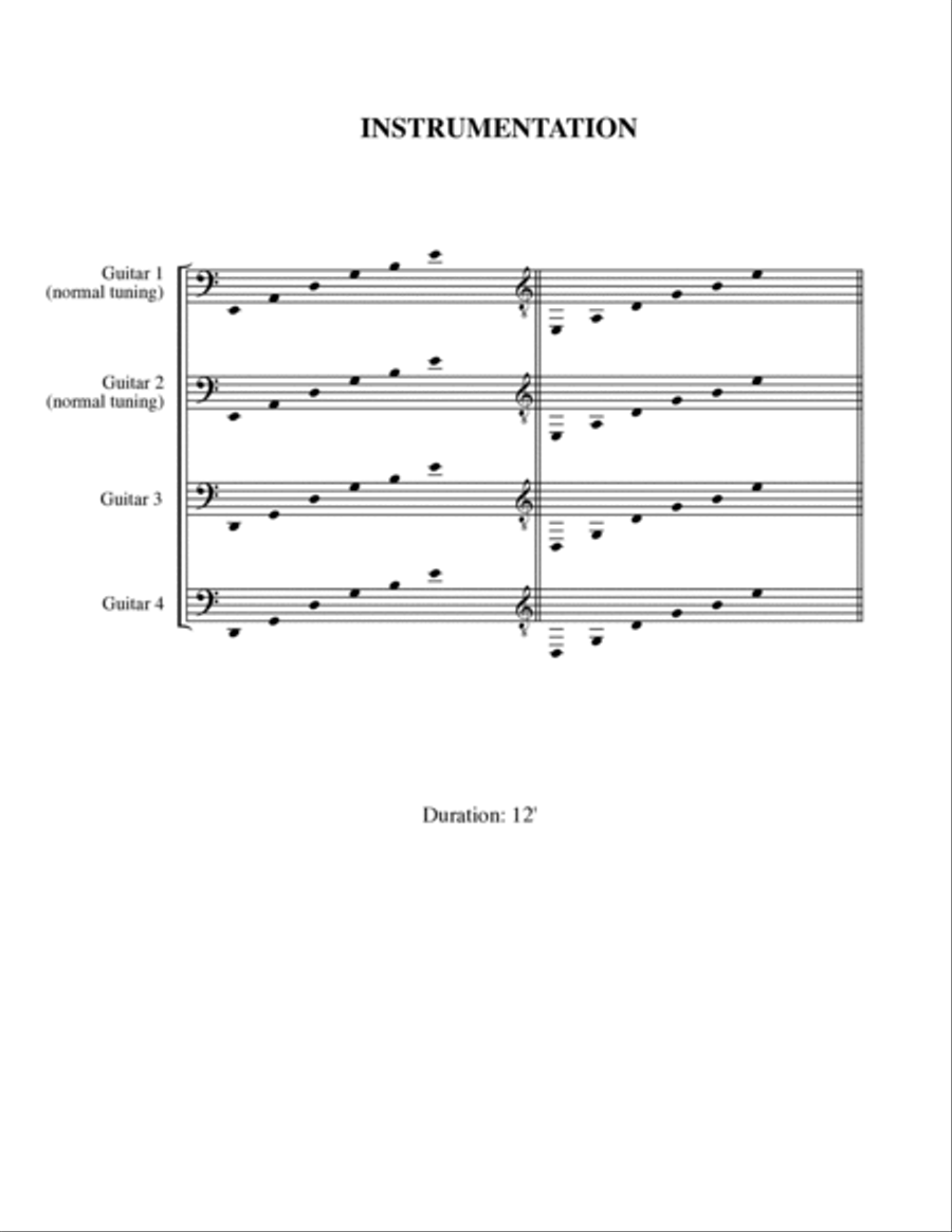 Bach ITALIAN CONCERTO arr. For trad. Guitar Quartet Guitar Ensemble scores gallery preview page 4