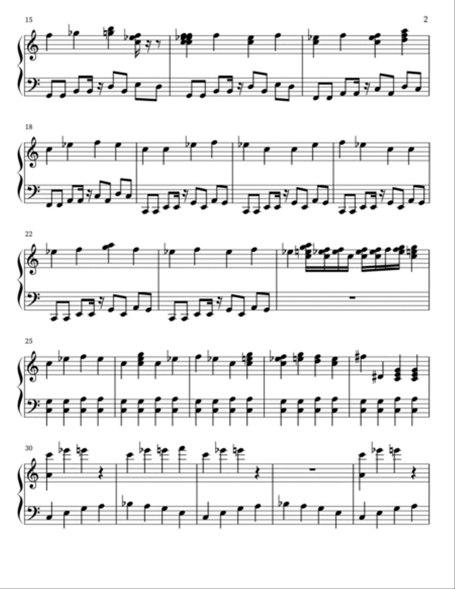 STURGES BOOGIE STOMP Piano Solo scores gallery preview page 2
