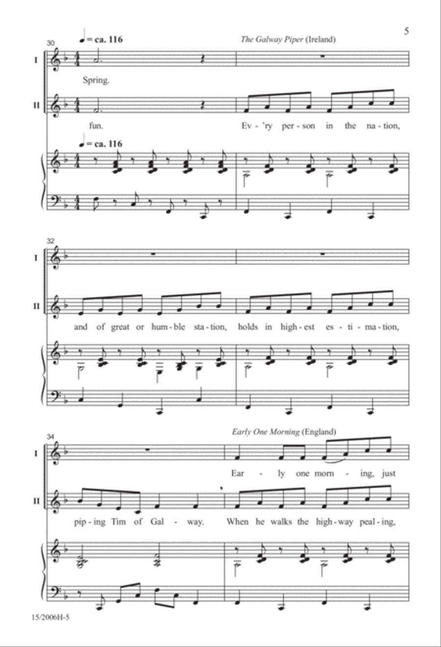 Around the World...in About Three Minutes 2-Part scores gallery preview page 5