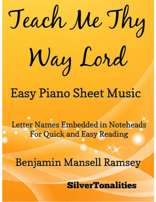 Book cover for Teach Me Thy Way O Lord Easy Piano Sheet Music