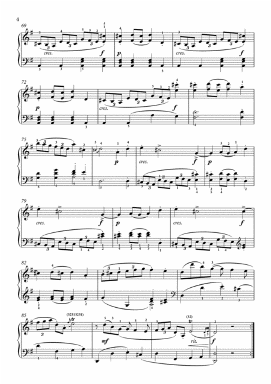 Scarlatti-Sonata in G-major L.S.29 K.549(piano) Piano Solo scores gallery preview page 5